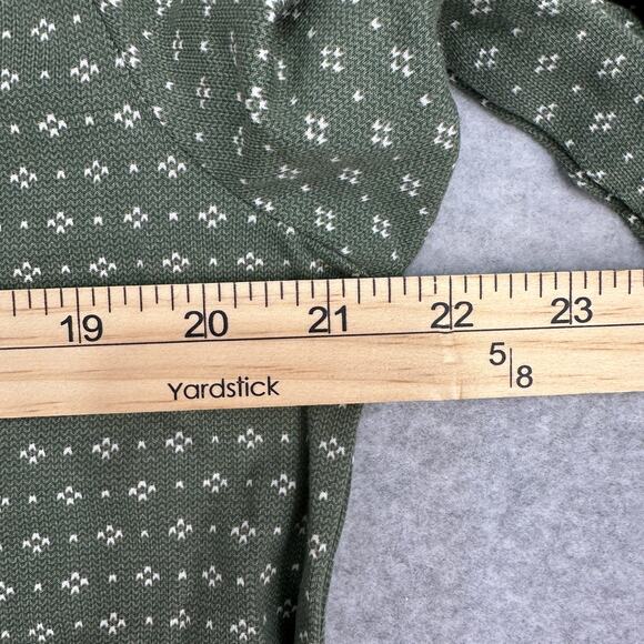 Hearth & Hand Magnolia One Piece Christmas Pajama Sz 2XL Green Dotted Butt Flap - Picture 13 of 16